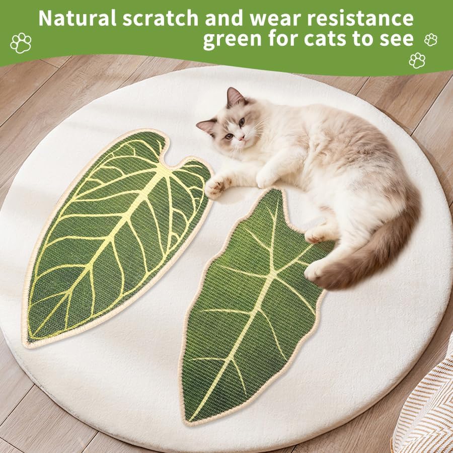 Milo World Cat Scratcher Cat Scratching Board Cat Scratch Pad，Plant 1