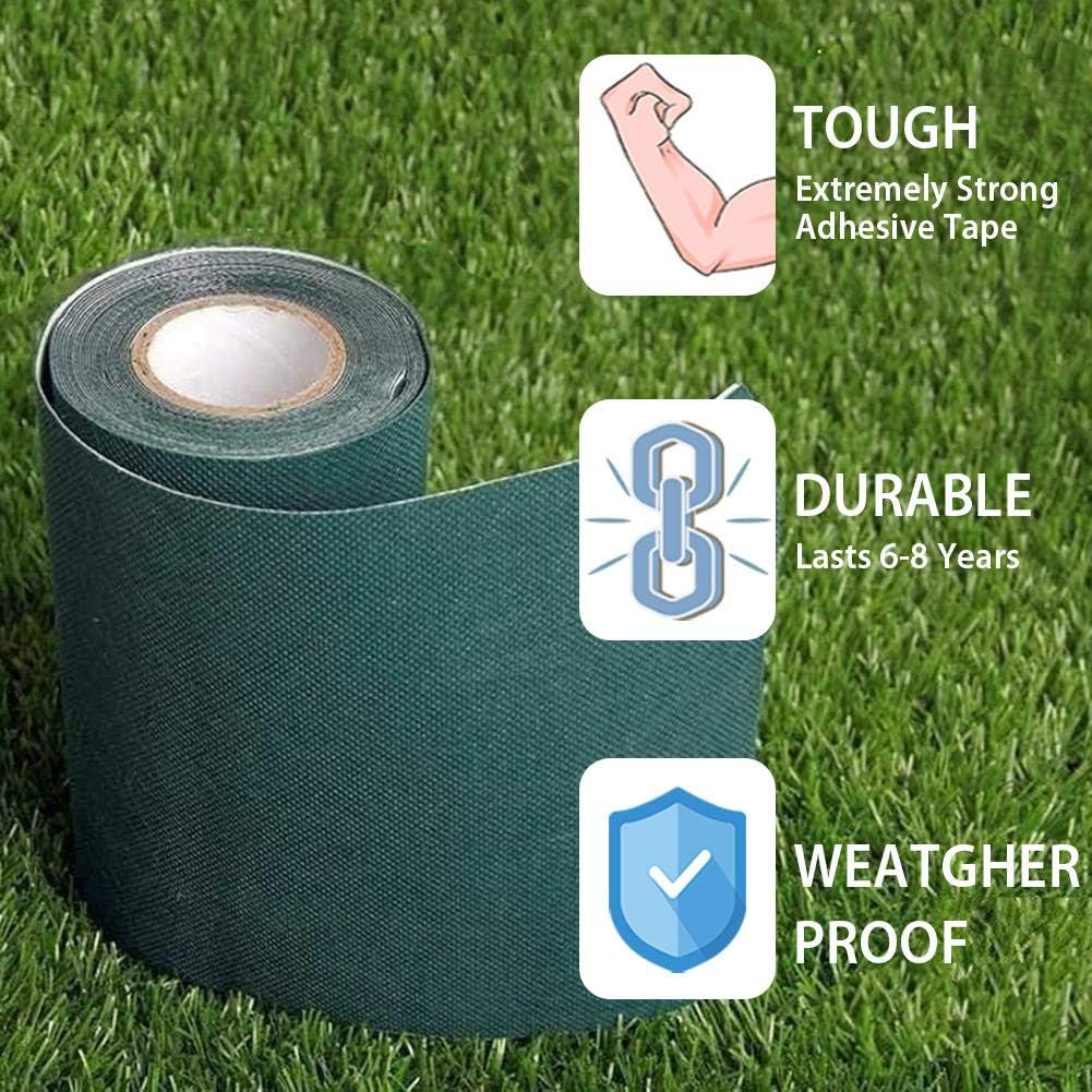 Artificial Grass Self-Adhesive Seaming Turf Tape Lawn,Carpet Jointing 6" x32.8'(15cm x 10m), 33'