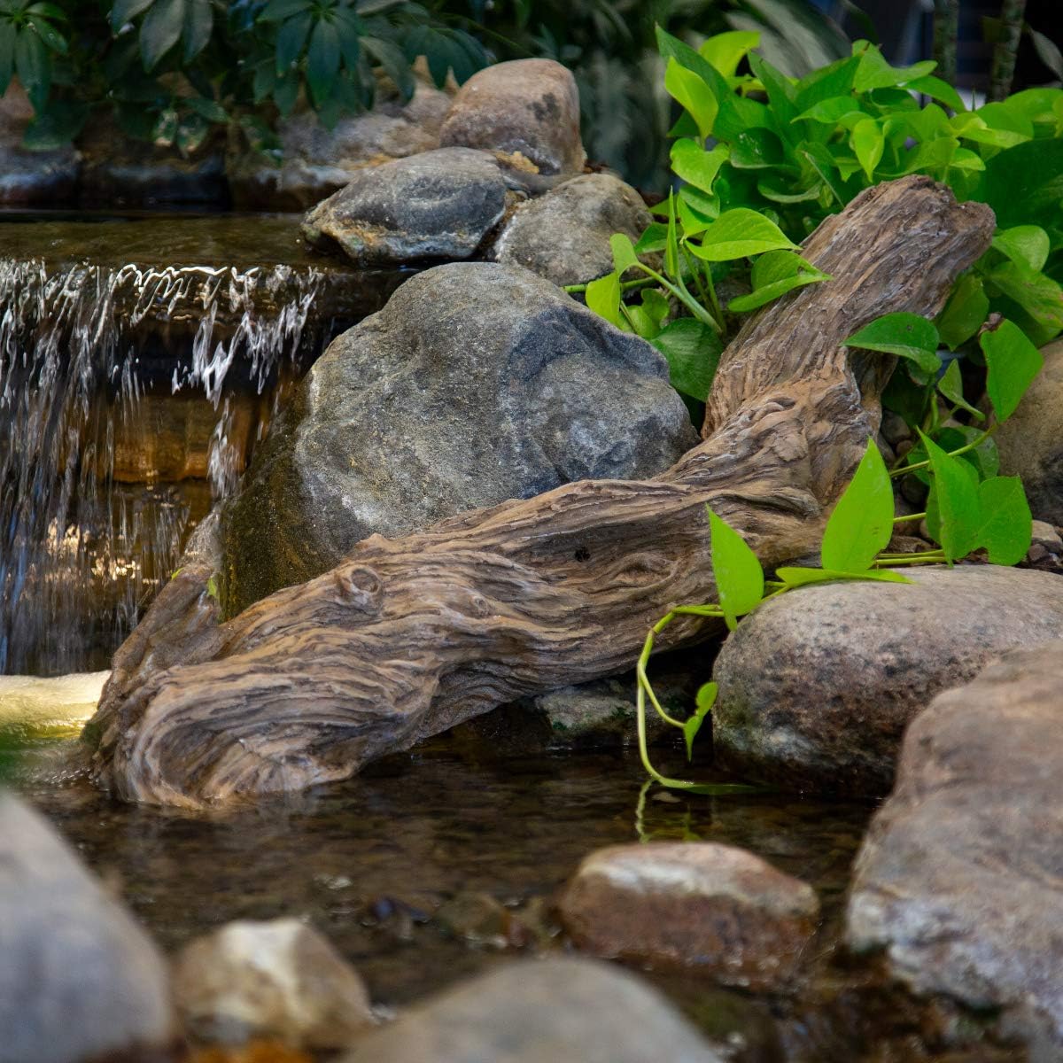 Faux Driftwood Decorative Accent for Pond, Landscape, and Garden, 30 inch | 78276