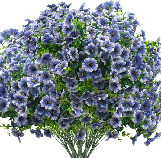 16 Bundles UV Resistant Artificial Fall Mums Outdoor Flowers Autumn Decor
