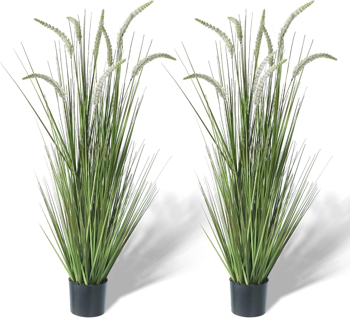 4ft 2-Pack Artificial Faux Veronica Speedwell Grass, 47in Green Plant