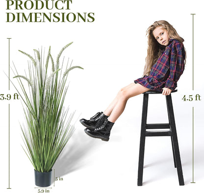 4ft 2-Pack Artificial Faux Veronica Speedwell Grass, 47in Green Plant