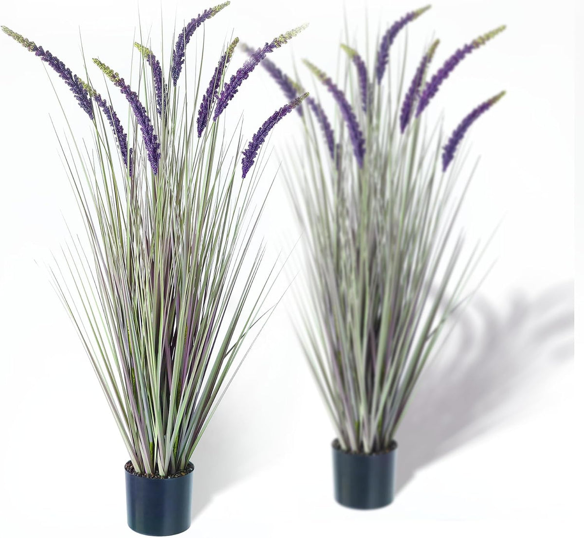 4ft 2-Pack Artificial Faux Veronica Speedwell Grass, 47in Green Plant