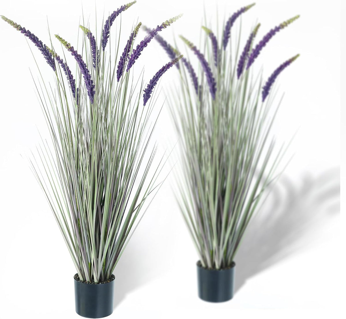 4ft 2-Pack Artificial Faux Veronica Speedwell Grass, 47in Green Plant