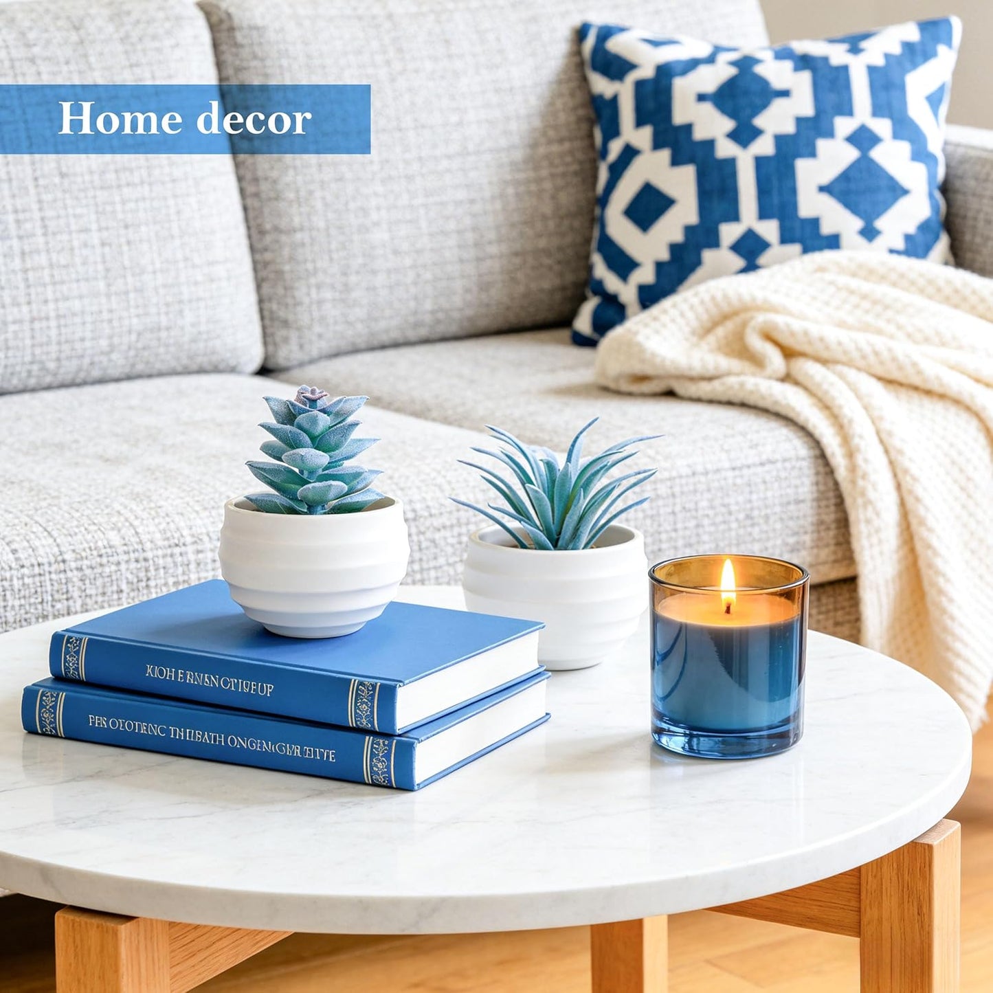6 Pack Succulents Fake Plants for Bedroom Bathroom Home Decor | Small fake plants，perfect for aesthetic living room shelf decor，office desk accessories，gifts for women，fresh all year