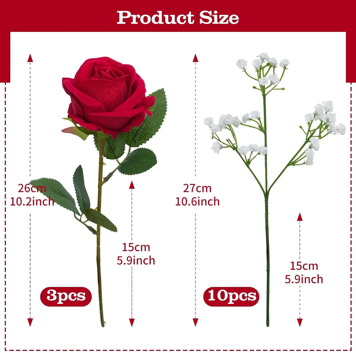 13.78in Artificial Fall Flowers Bouquet Faux Peony Floral Arrangements