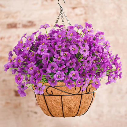 Artificial Fall Flowers for Outdoors, UV Resistant Faux Mums