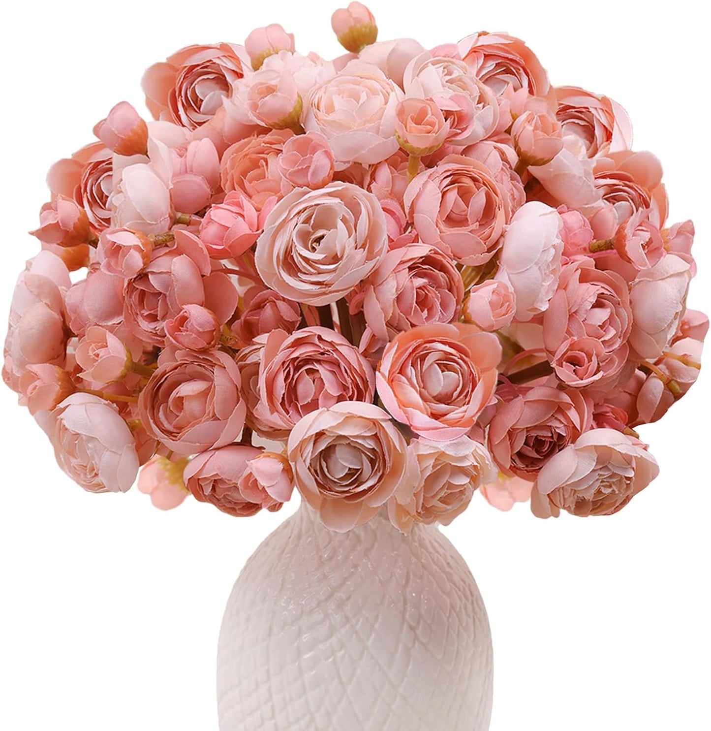 32Pcs Ivory White Ranunculus Artificial Flowers DIY Home Wedding | Real Touch Ranunculus, Faux Flowers, 32pcs Bulk, Ivory White, Peony Look, Bouquets, Home Decor, Bridal Shower, Centerpieces
