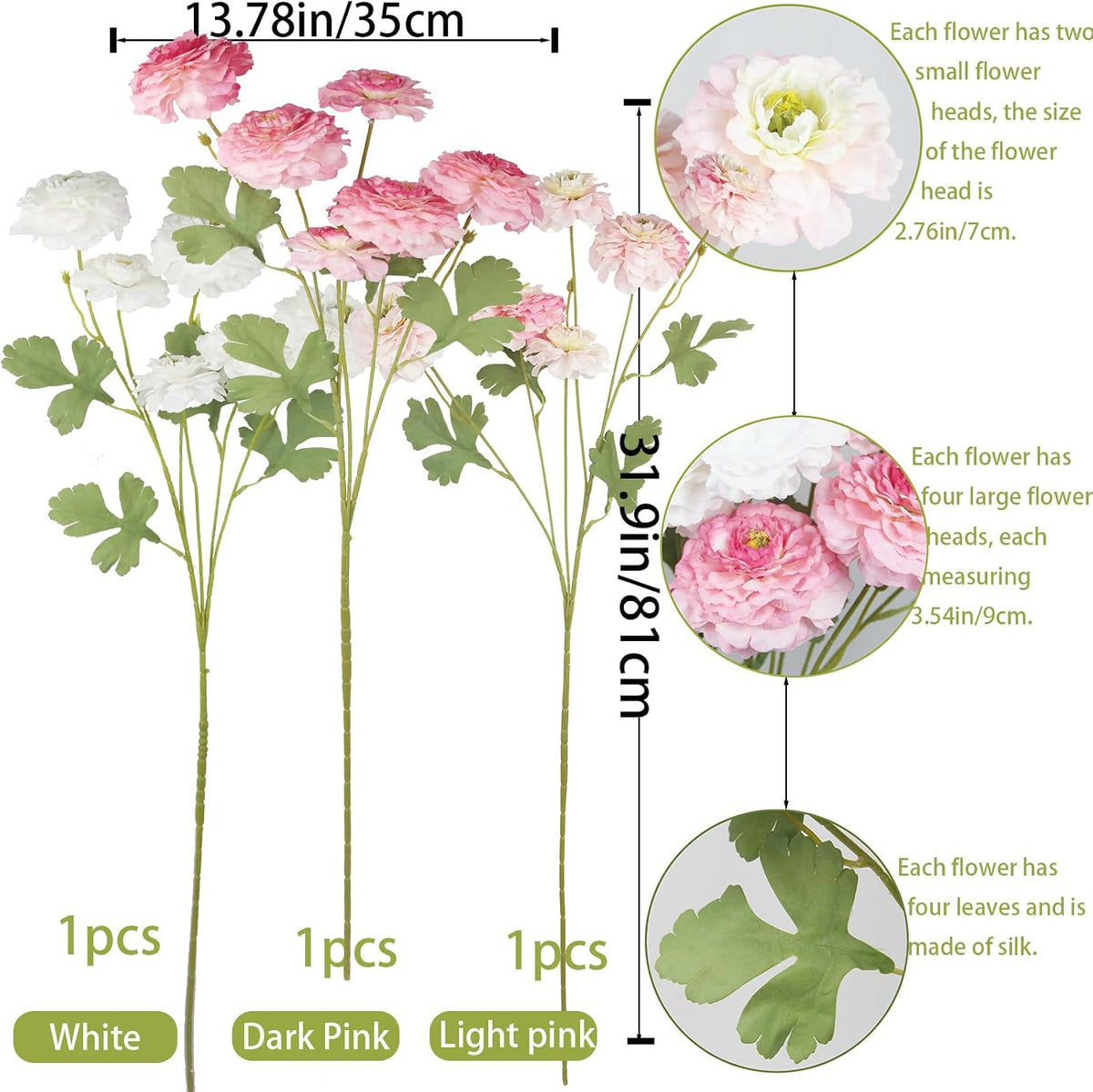 2 Pcs Artificial Flowers Spring Summer Purple Zinnia Silk Flowers with Long Stems Zinnia Elegans Artificial Flowers for Outdoors Floral Arrangements Table Centerpieces Wedding Party Home Decor