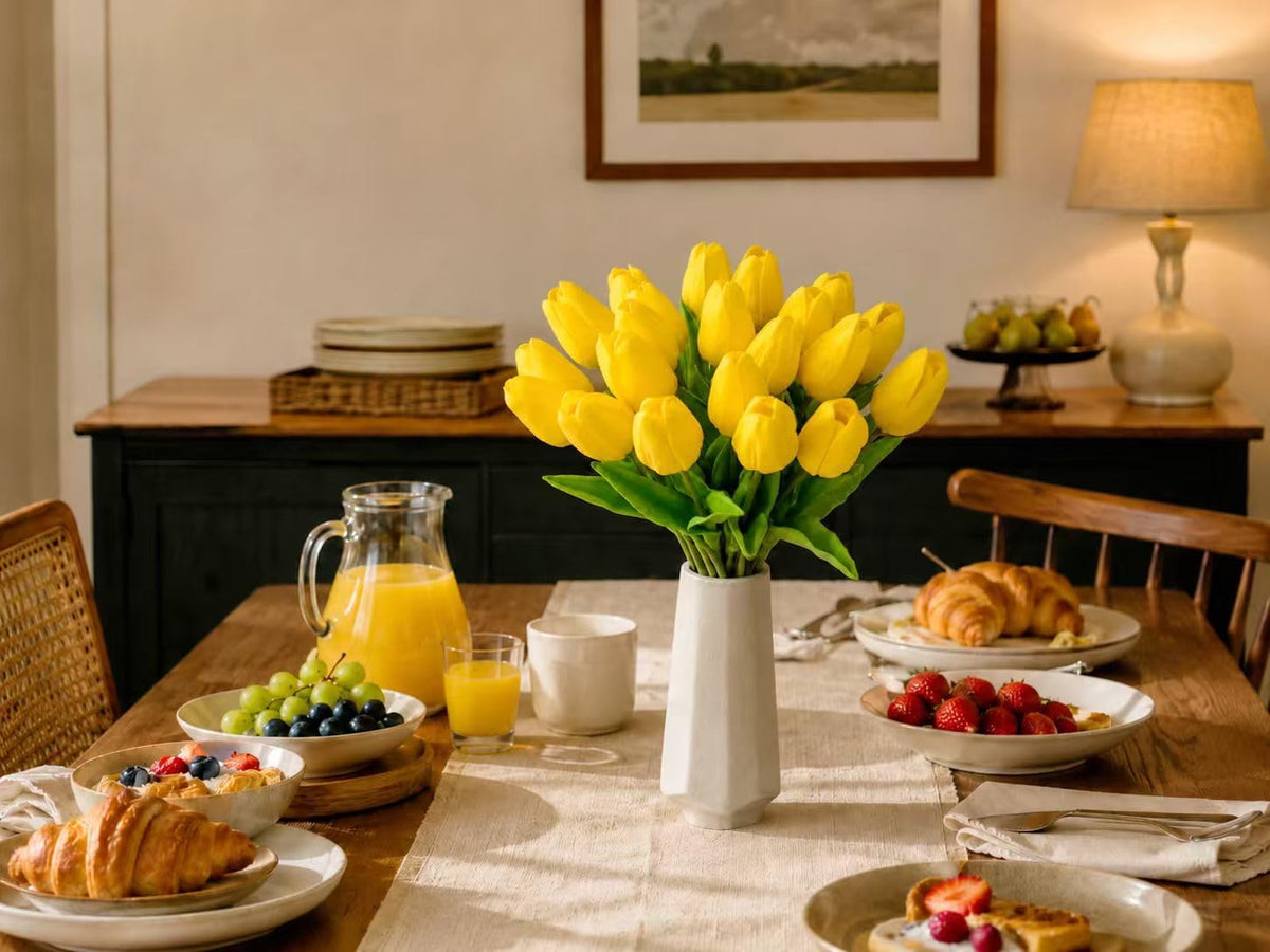 Artificial Yellow Tulips - Colors A