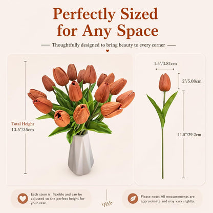 Artificial Yellow Tulips - Colors A