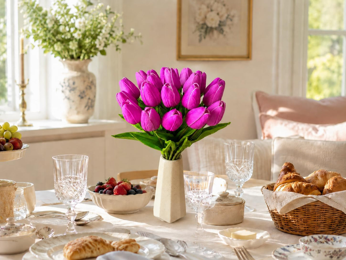 Artificial Yellow Tulips - Colors A