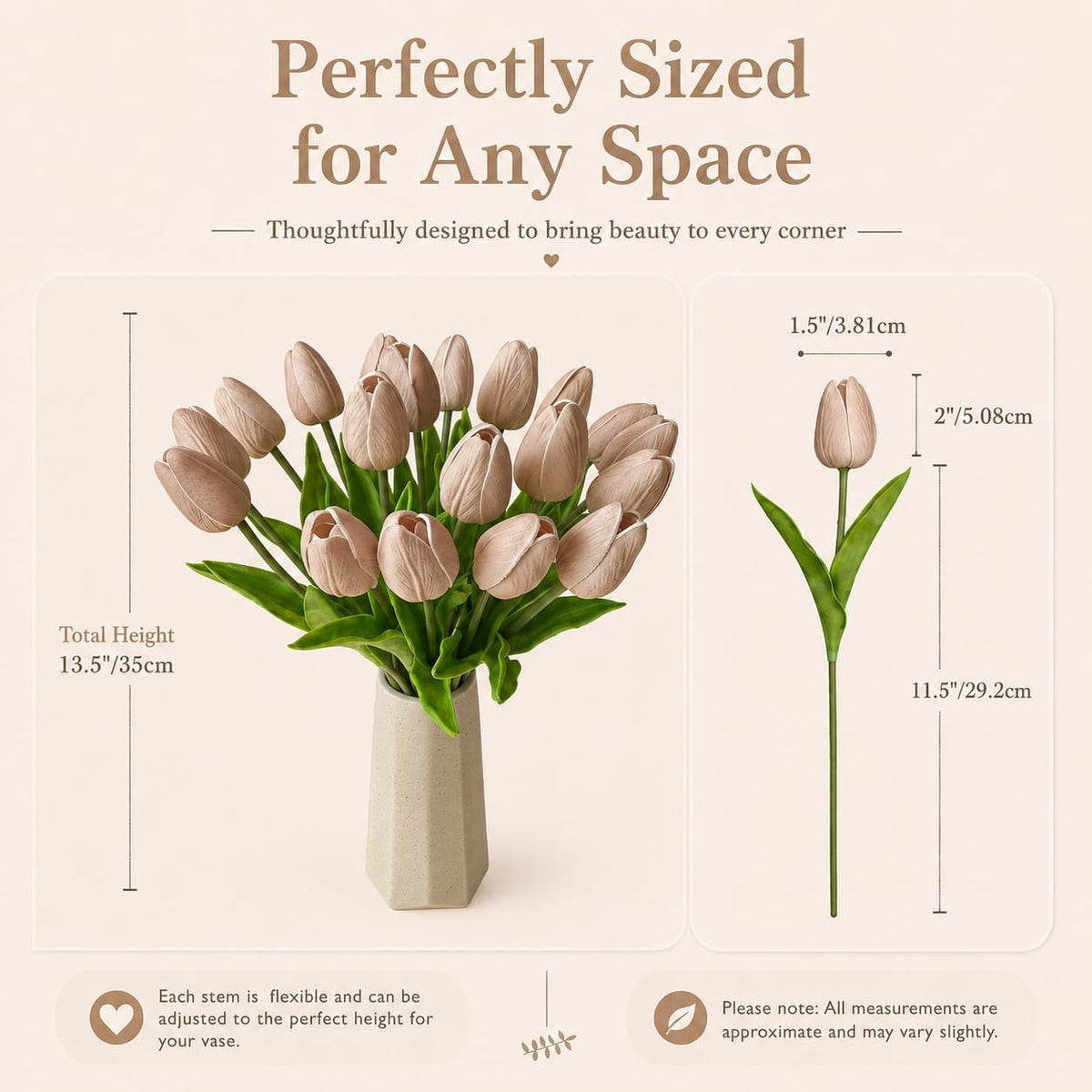 Artificial Yellow Tulips - Colors A