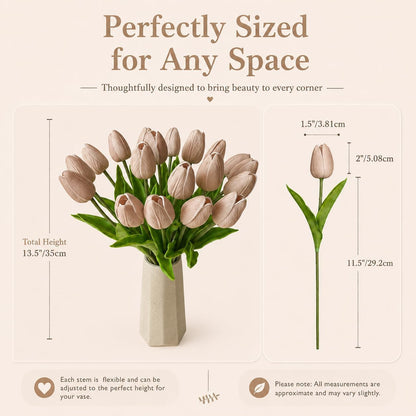 Artificial Yellow Tulips - Colors A