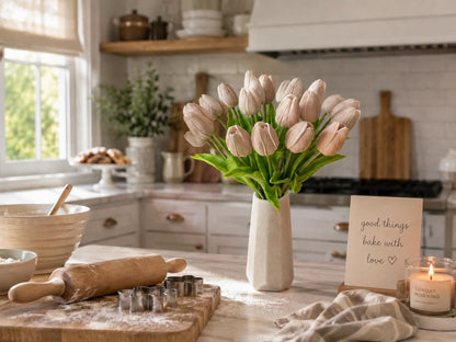 Artificial Yellow Tulips - Colors A
