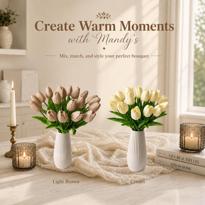 Artificial Yellow Tulips - Colors A