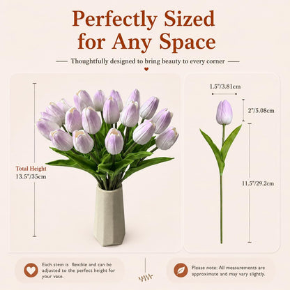 Artificial Yellow Tulips - Colors A
