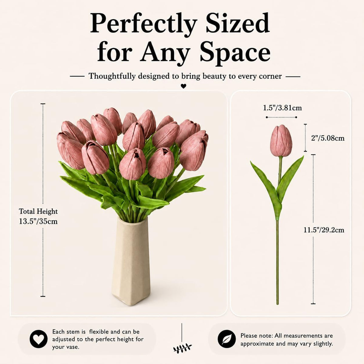 Artificial Yellow Tulips - Colors A