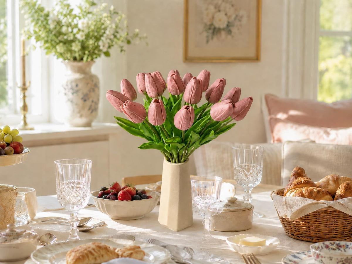 Artificial Yellow Tulips - Colors A
