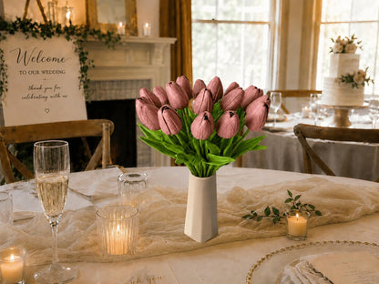Artificial Yellow Tulips - Colors A