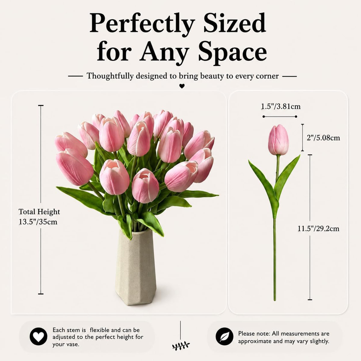 Artificial Yellow Tulips - Colors A