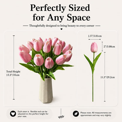 Artificial Yellow Tulips - Colors A