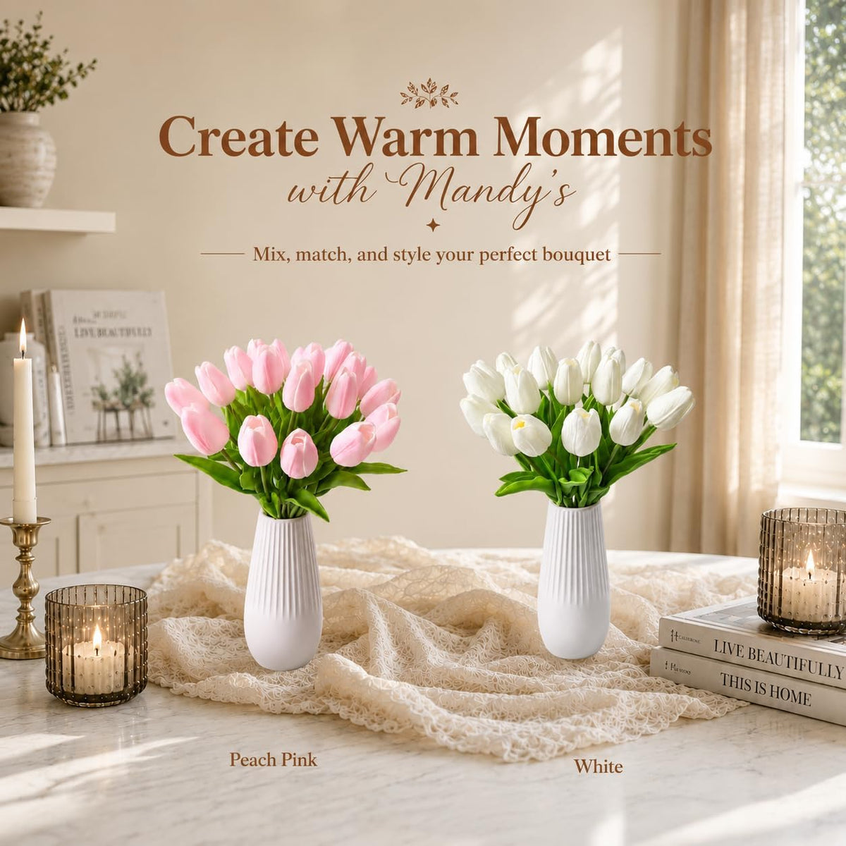 Artificial Yellow Tulips - Colors A