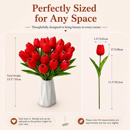 Artificial Yellow Tulips - Colors A