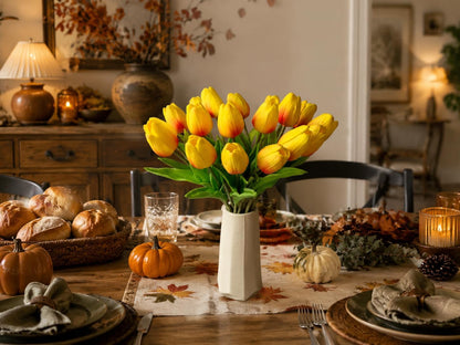 Artificial Yellow Tulips - Colors A