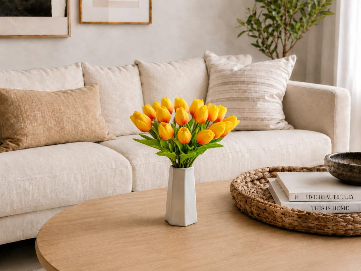 Artificial Yellow Tulips - Colors A