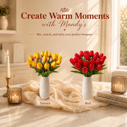 Artificial Yellow Tulips - Colors A