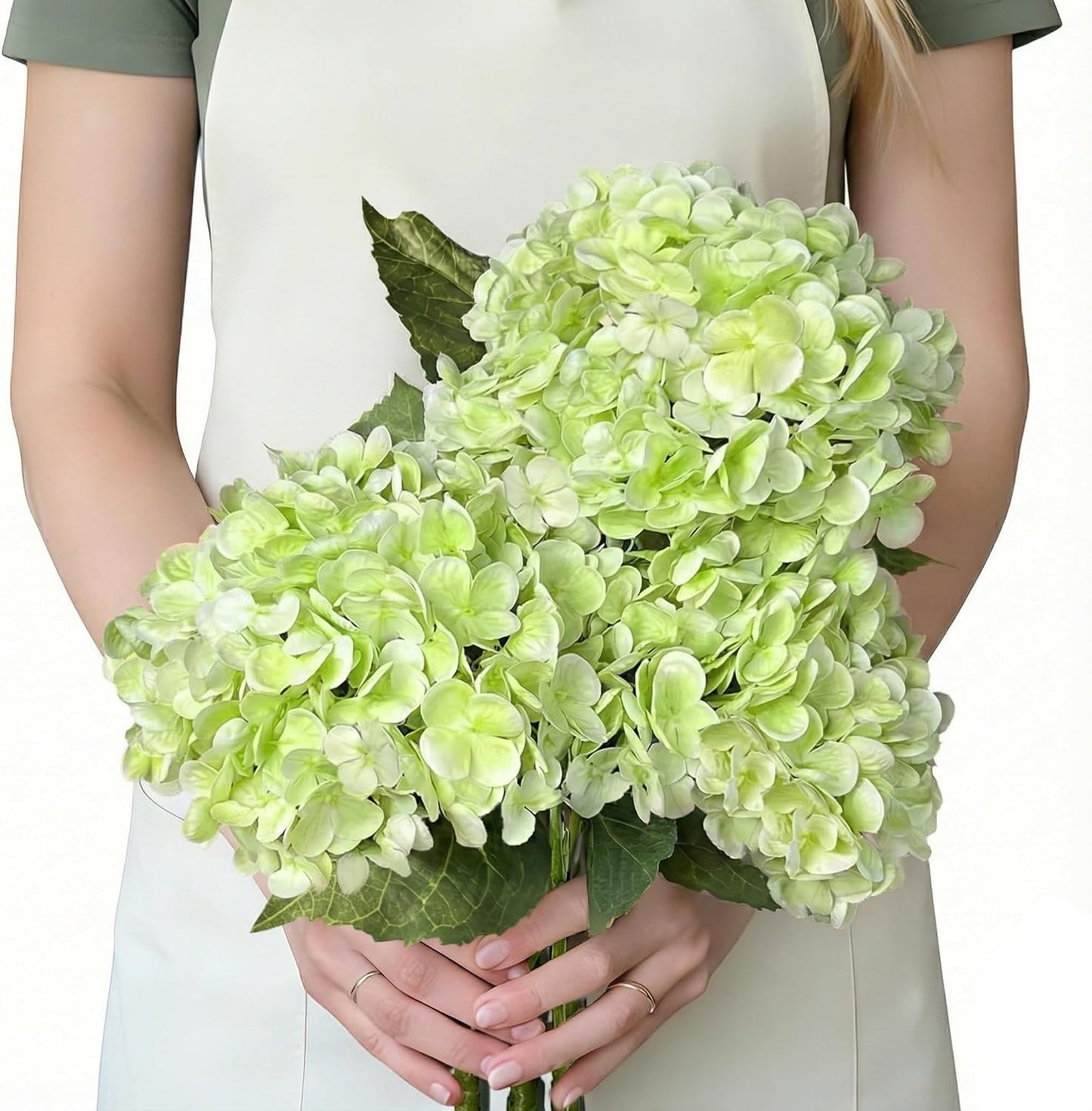 3 Pcs Real Touch Hydrangea Artificial Flowers, Pet-Safe 3D Latex Blue Hydrangeas, Faux Flowers for Wedding Centerpiece Bridal Shower Home Decor Bedroom Nightstand Baby Shower
