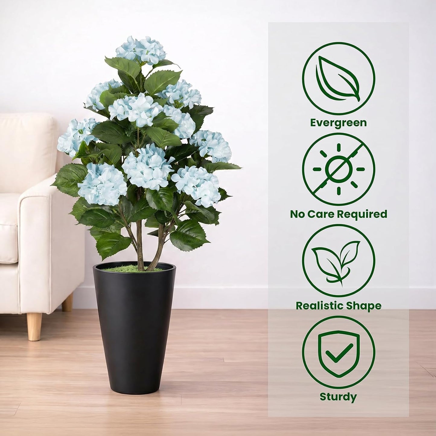 3FT Artificial Bougainvillea Tree, Faux Bougainvillea for Indoor Outdoor Decor, Lifelike Bougainvillea Artificial Flowers Plant for Outdoors, Front Porch, Entryway, Office & Living Room