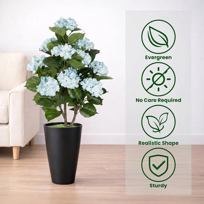 3FT Artificial Bougainvillea Tree, Faux Bougainvillea for Indoor Outdoor Decor, Lifelike Bougainvillea Artificial Flowers Plant for Outdoors, Front Porch, Entryway, Office & Living Room