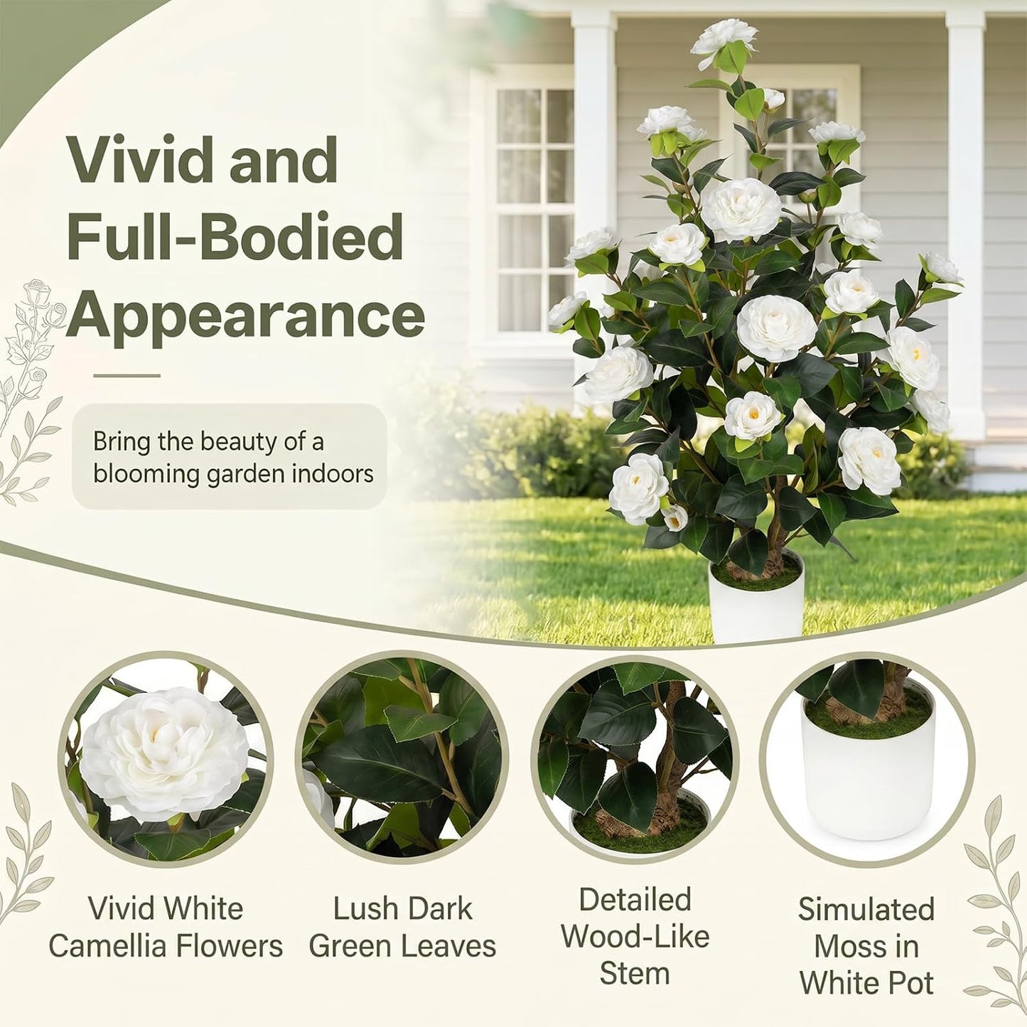 3FT Artificial Bougainvillea Tree, Faux Bougainvillea for Indoor Outdoor Decor, Lifelike Bougainvillea Artificial Flowers Plant for Outdoors, Front Porch, Entryway, Office & Living Room