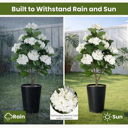 3FT Artificial Bougainvillea Tree, Faux Bougainvillea for Indoor Outdoor Decor, Lifelike Bougainvillea Artificial Flowers Plant for Outdoors, Front Porch, Entryway, Office & Living Room
