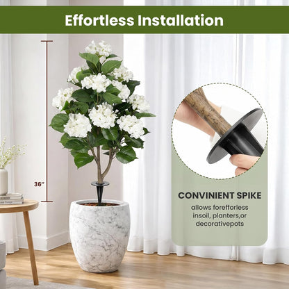 3FT Artificial Bougainvillea Tree, Faux Bougainvillea for Indoor Outdoor Decor, Lifelike Bougainvillea Artificial Flowers Plant for Outdoors, Front Porch, Entryway, Office & Living Room