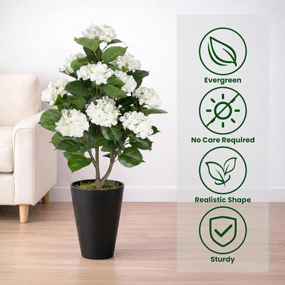 3FT Artificial Bougainvillea Tree, Faux Bougainvillea for Indoor Outdoor Decor, Lifelike Bougainvillea Artificial Flowers Plant for Outdoors, Front Porch, Entryway, Office & Living Room