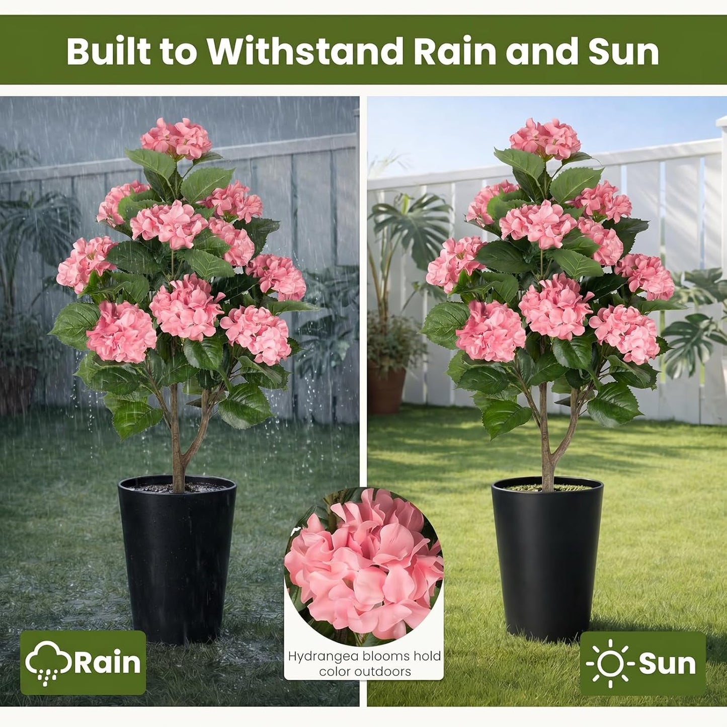 3FT Artificial Bougainvillea Tree, Faux Bougainvillea for Indoor Outdoor Decor, Lifelike Bougainvillea Artificial Flowers Plant for Outdoors, Front Porch, Entryway, Office & Living Room