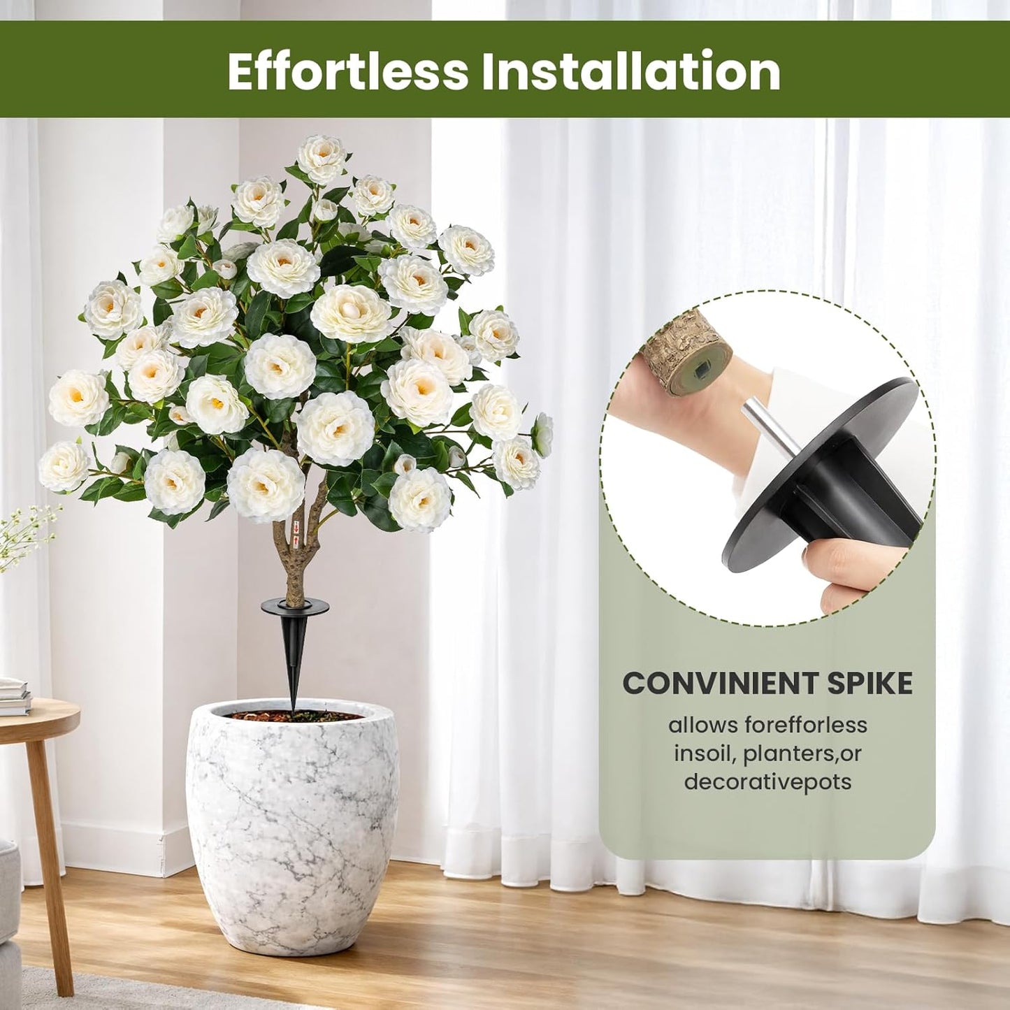 3FT Artificial Bougainvillea Tree, Faux Bougainvillea for Indoor Outdoor Decor, Lifelike Bougainvillea Artificial Flowers Plant for Outdoors, Front Porch, Entryway, Office & Living Room