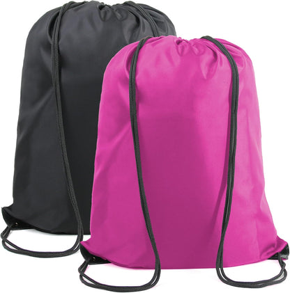 20 Pieces Yellow Cinch Sack Bags Bulk Gymsack for Christmas Sports Polyester Drawstring Backpacks for Heat Vinyl and Tie Dye Pull sinch Sackpack for Women and Men