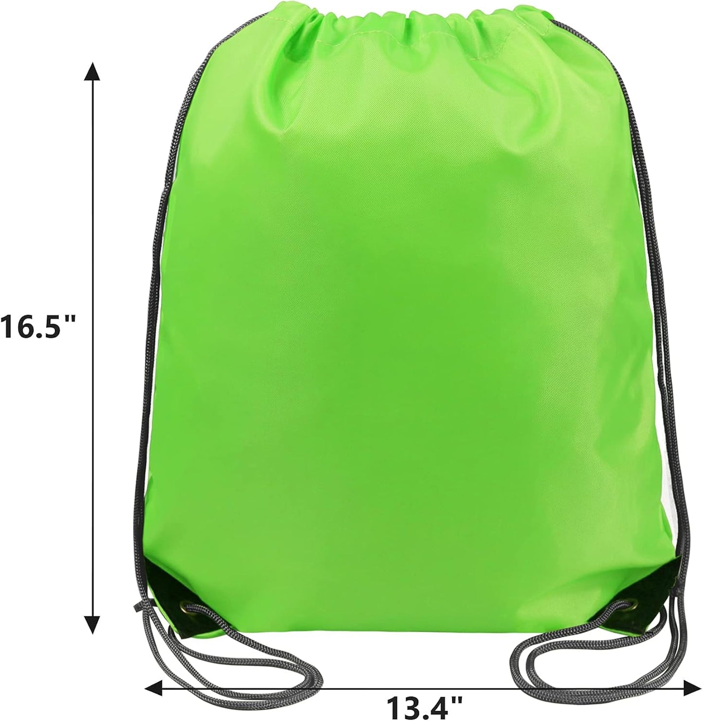 20 Pieces Yellow Cinch Sack Bags Bulk Gymsack for Christmas Sports Polyester Drawstring Backpacks for Heat Vinyl and Tie Dye Pull sinch Sackpack for Women and Men