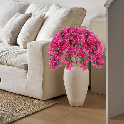 4PCS Bougainvillea Artificial Flowers 42" Long Stem Pink Faux Silk Bougainvillea Flowers Fake Hanging Flower Branches for Wedding Table Centerpieces Home Garden Arch Wall Decorations (Deep Pink)
