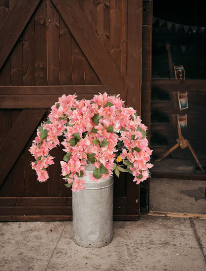 4PCS Bougainvillea Artificial Flowers 42" Long Stem Pink Faux Silk Bougainvillea Flowers Fake Hanging Flower Branches for Wedding Table Centerpieces Home Garden Arch Wall Decorations (Deep Pink)