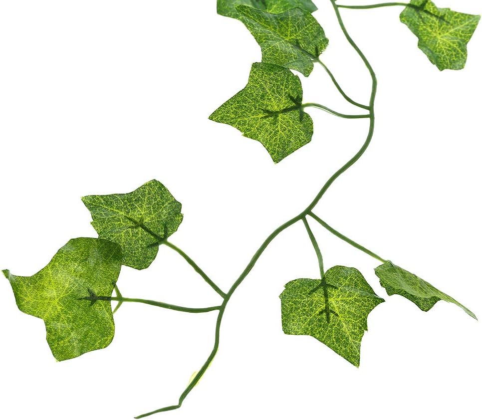 Reptile Terrarium Box Artificial Vine Decoration Lizard Green Leaves Fake Bearded Dragon Accessories Driftwood Reptile Supplies Reptile Heating Pad Reptile Tank Terrarium Reptile Plant