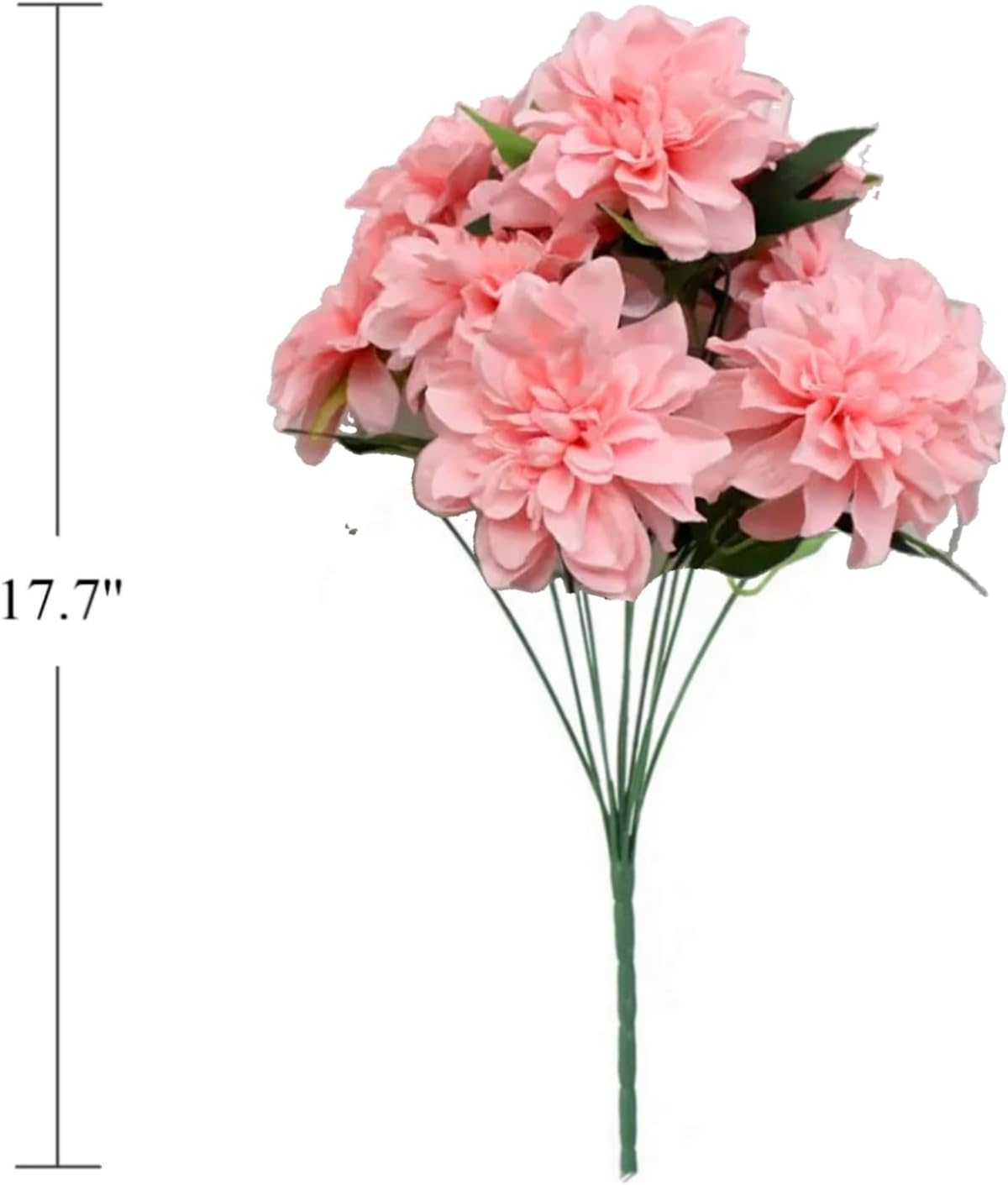 10 Heads Dahlia Fake Flowers Artificial Dahlia Flower Faux Flowers Purple