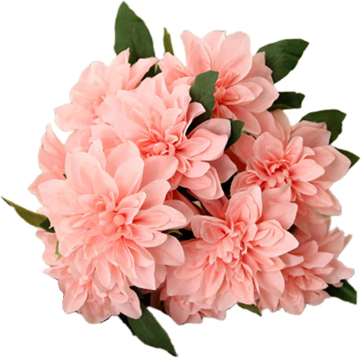 10 Heads Dahlia Fake Flowers Artificial Dahlia Flower Faux Flowers Purple