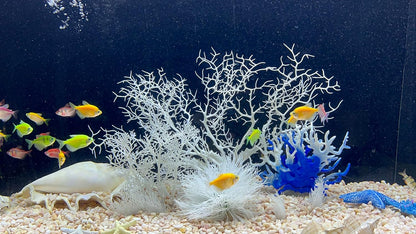 8 Pack Artificial Coral Ornament, Aquarium Plasitc Water Plants for Fish Tank Decorations