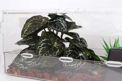 Reptile Plants for Terrarium, Ball Python Tank Decor Accessories fit Bearded Dragon Crested Leopard Gecko Lizard Chameleon Snake Frog Tortoise Hermit Crab - Fake Sweet Potato Vine