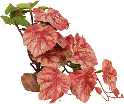 Reptile Plants for Terrarium, Ball Python Tank Decor Accessories fit Bearded Dragon Crested Leopard Gecko Lizard Chameleon Snake Frog Tortoise Hermit Crab - Fake Sweet Potato Vine